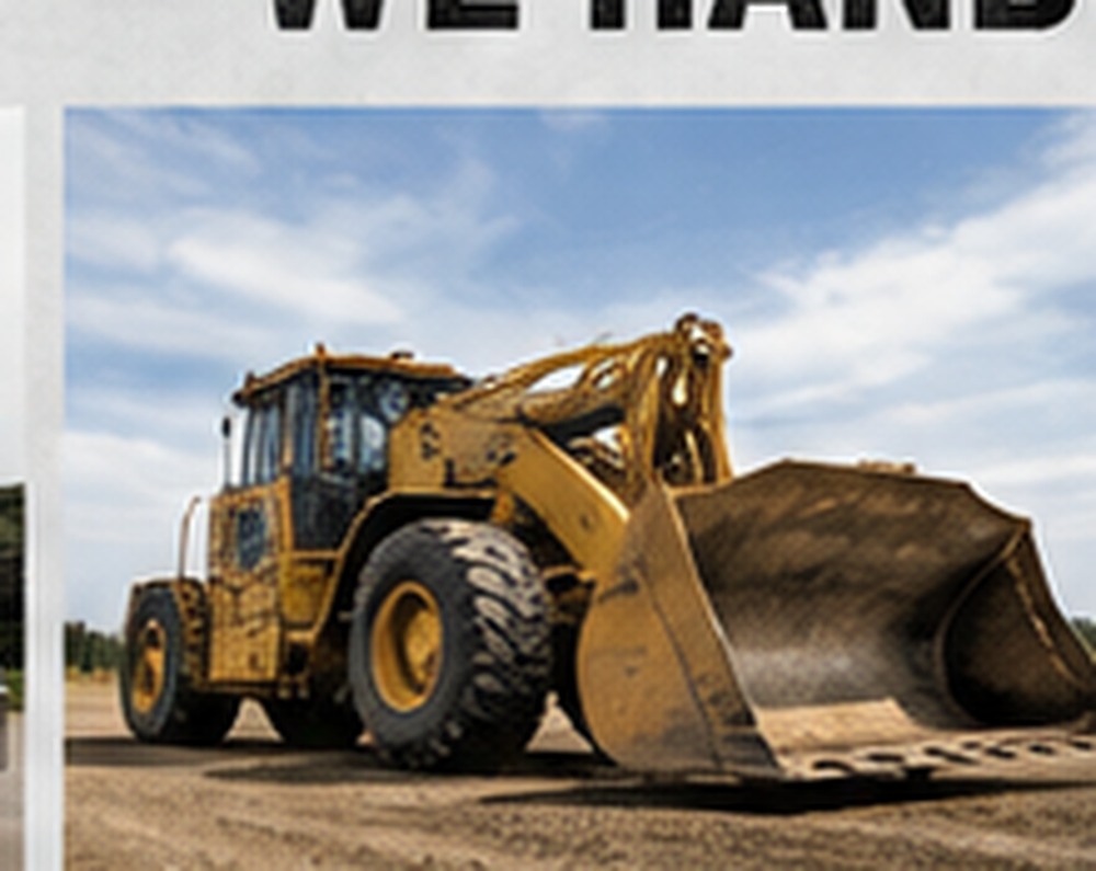 Heavy construction equipment loader